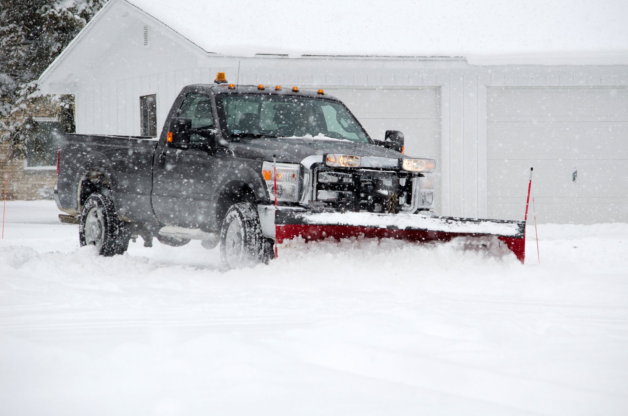 Snow Plowing.