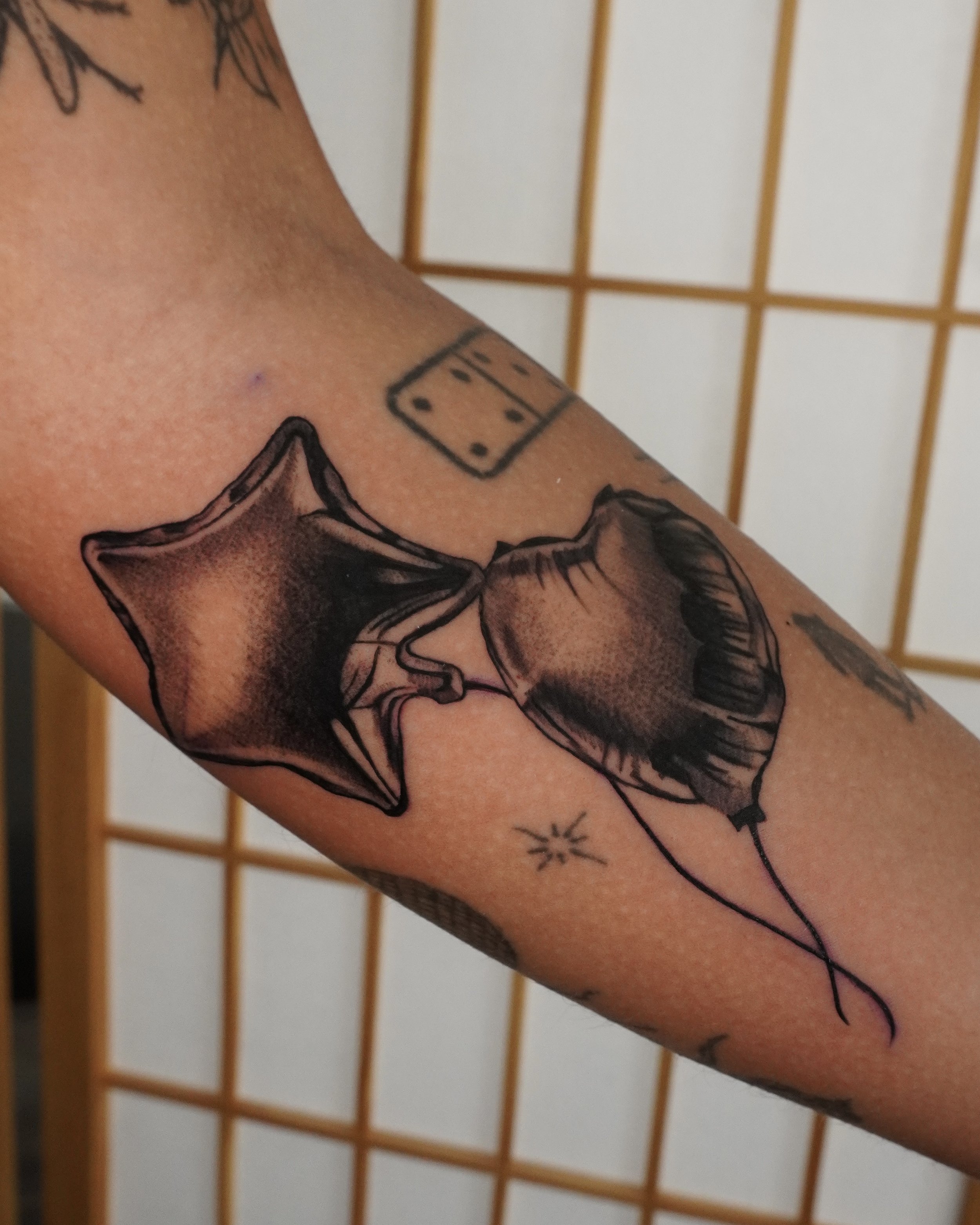 Black and Gray flash tattoo South Philadelphia
