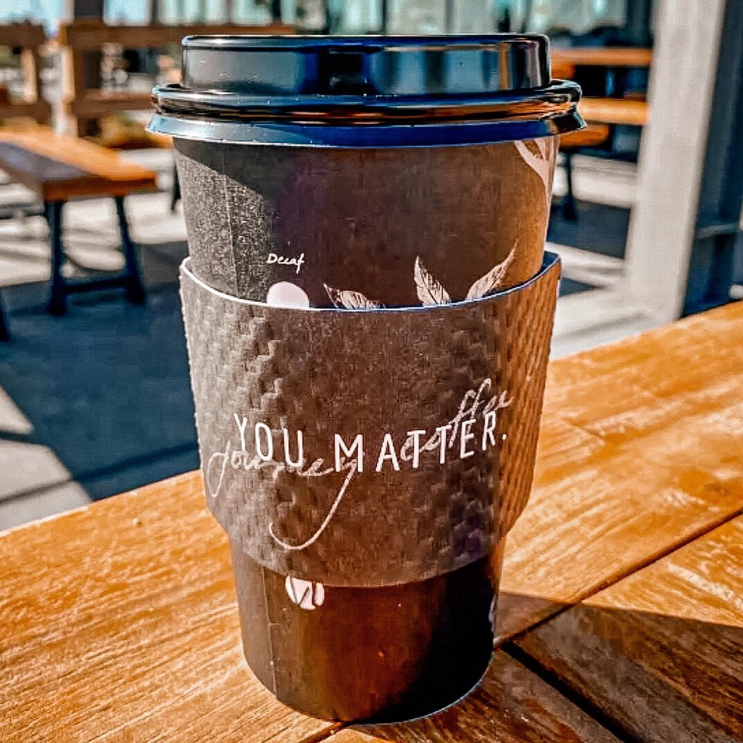 YOU MATTER &bull; 

Our message that we hope to convey when you join us in our cafes is that you feel welcome, valued, and loved. 

We love when you share this message, too! Thanks for tagging us in your reels &amp; photos. 

You help us restore &amp
