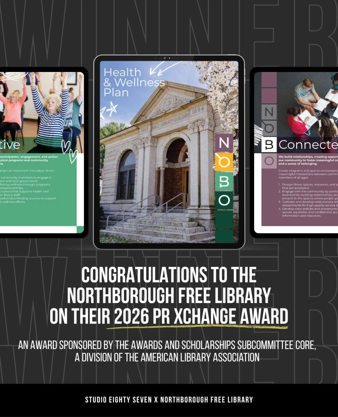 The best kind of client email to open: &ldquo;We won a national award!&rdquo; 🎉

The @northboroughfreelibrary Health &amp; Wellness Plan has been recognized with a 2026 PR Xchange Award from the @americanlibraryassociation, an award that considers d