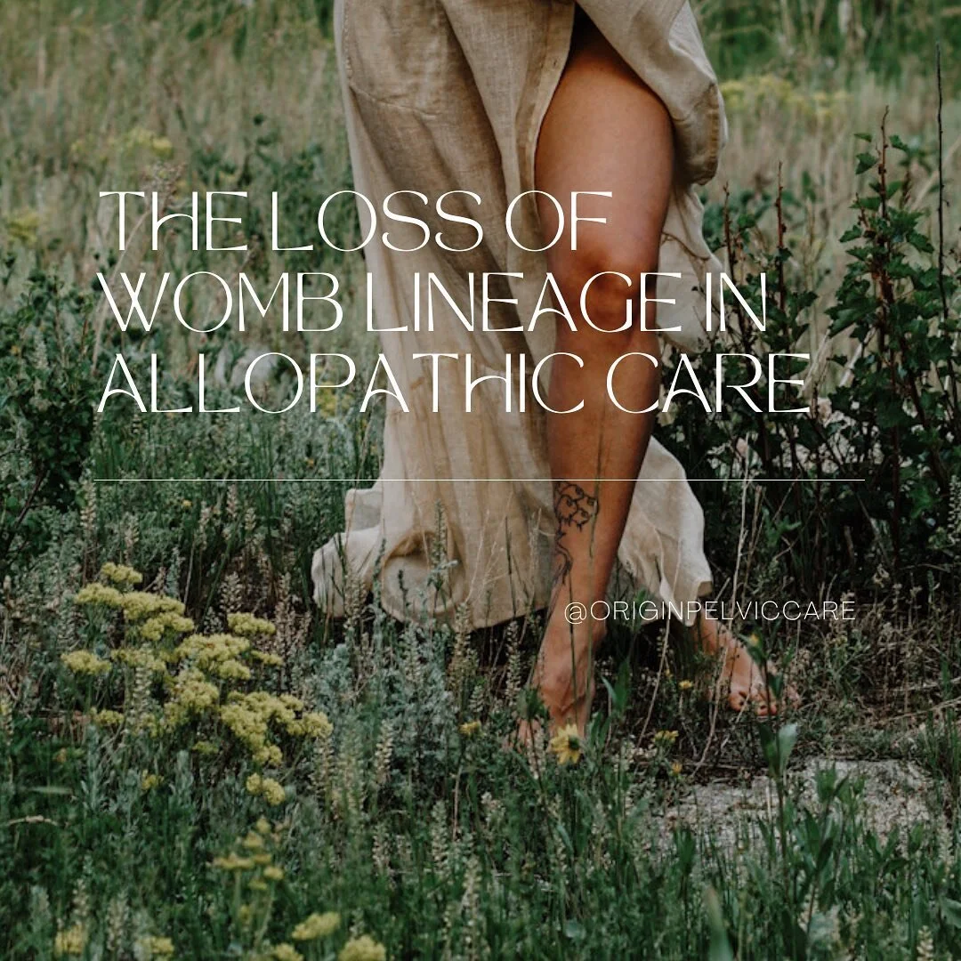 The loss of womb lineage in allopathic care is felt by our collective womanhood, and humanity. 

It&rsquo;s ache is made known in the underbed of our bodies, yet oftentimes we lack the language to decipher its presence.

It is the seasick swirl that 