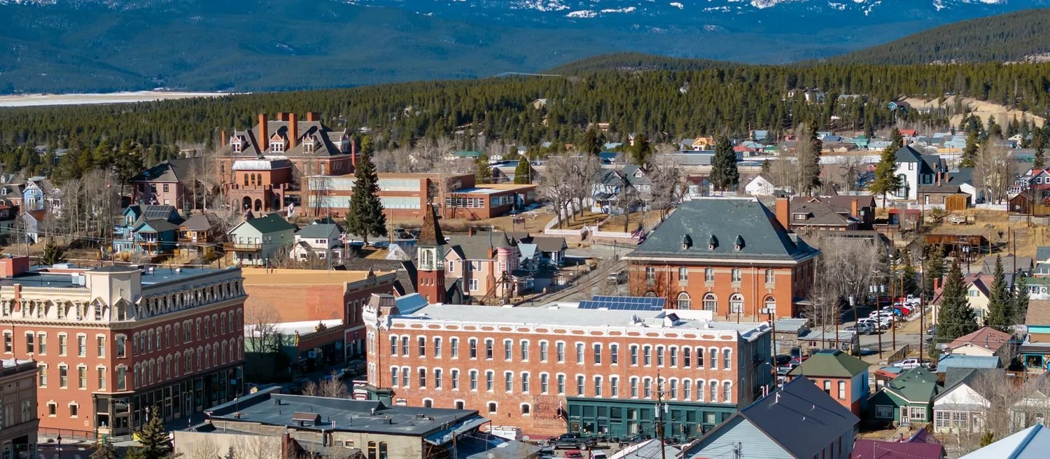 Leadville, Colorado from above