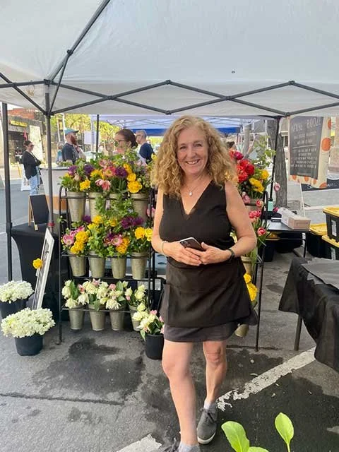 Colleen at the Moscow Farmerws Market