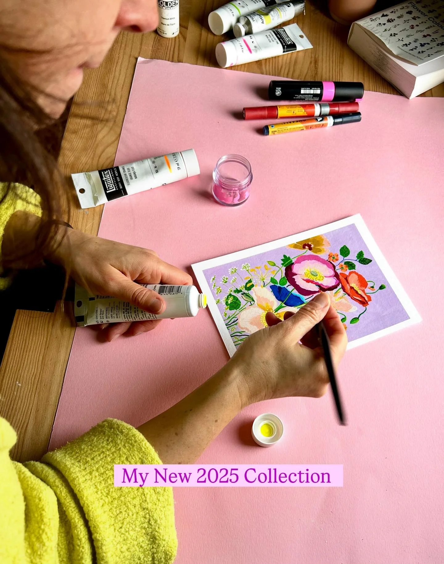 My New 2025 Collection. A bundle of Florals. 
I&rsquo;ve enjoyed creating these pieces so much. You can find them all in my New 2026 Calendar and on my
Shop my website www.alicebrisland.com
And ETSY shop alicebrislanddesign.
The first 20 orders get a