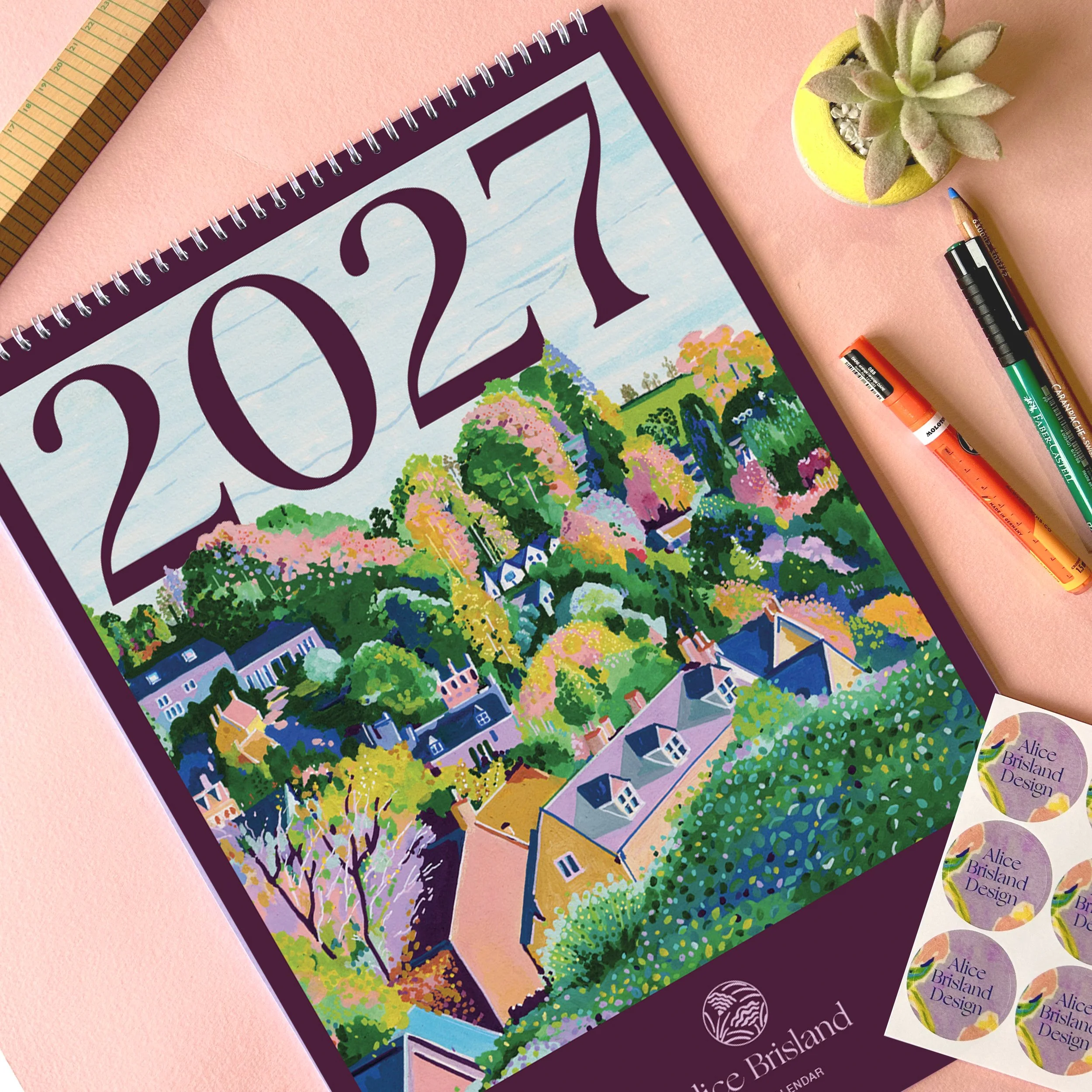 2027 Illustrated Calendar by Alice Brisland - PRE-ORDER