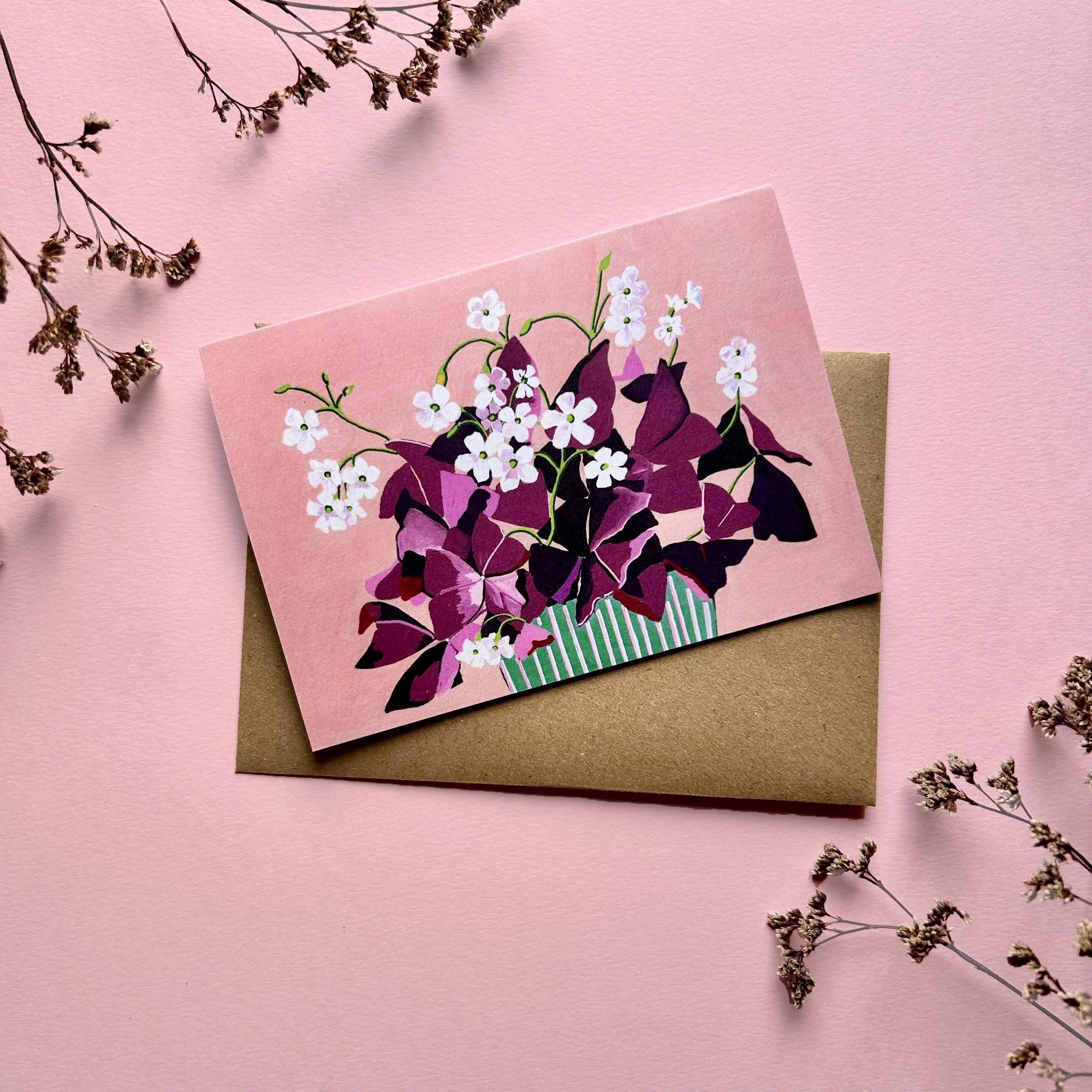 Oxalis Greeting Card