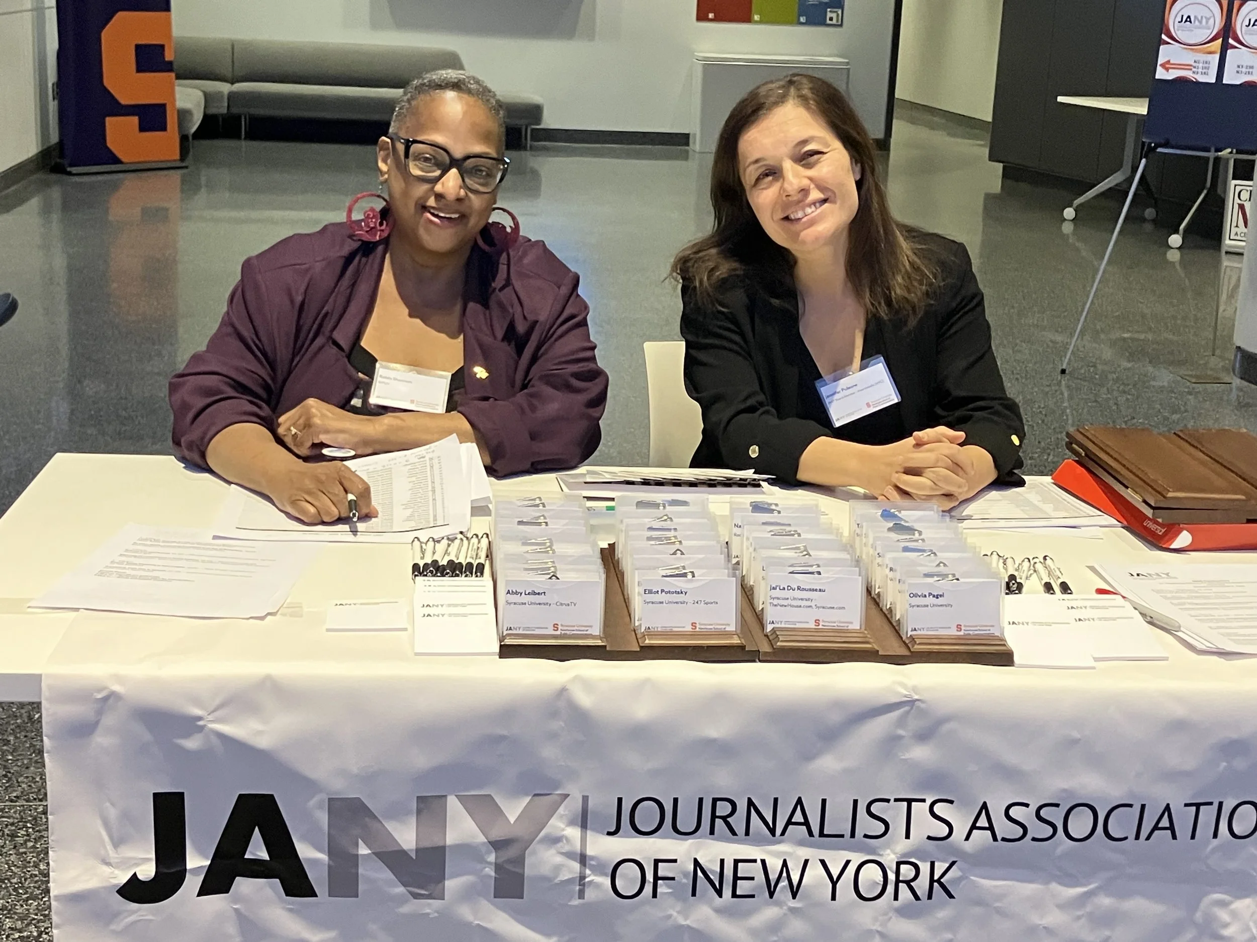 2025 JANY Conference & Awards check in table