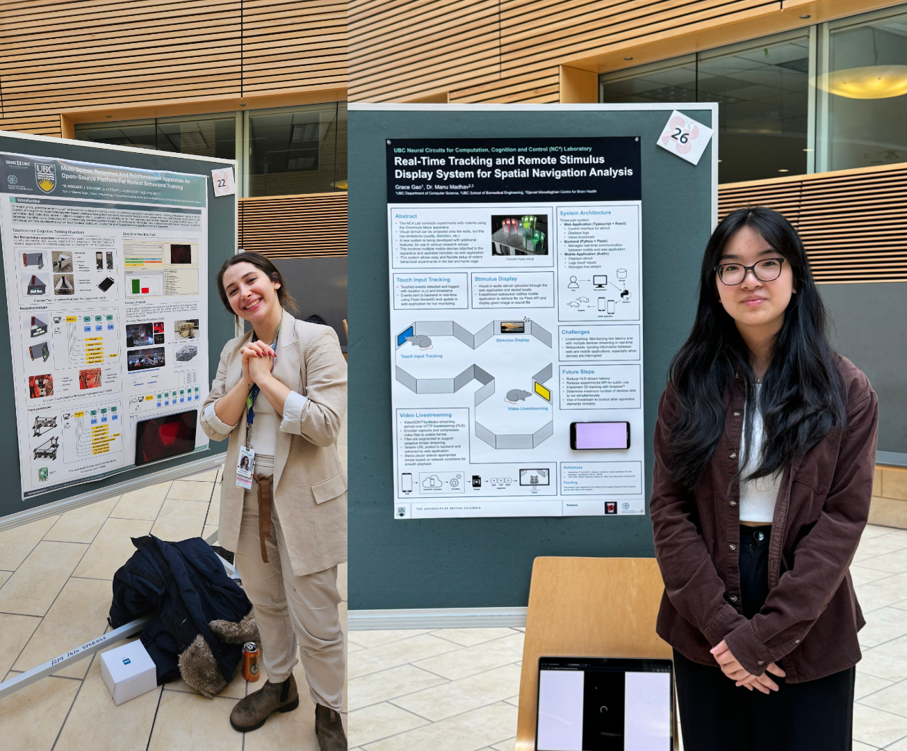 Gelareh Modara and Grace Gao presents at the SBME Research Day 2024