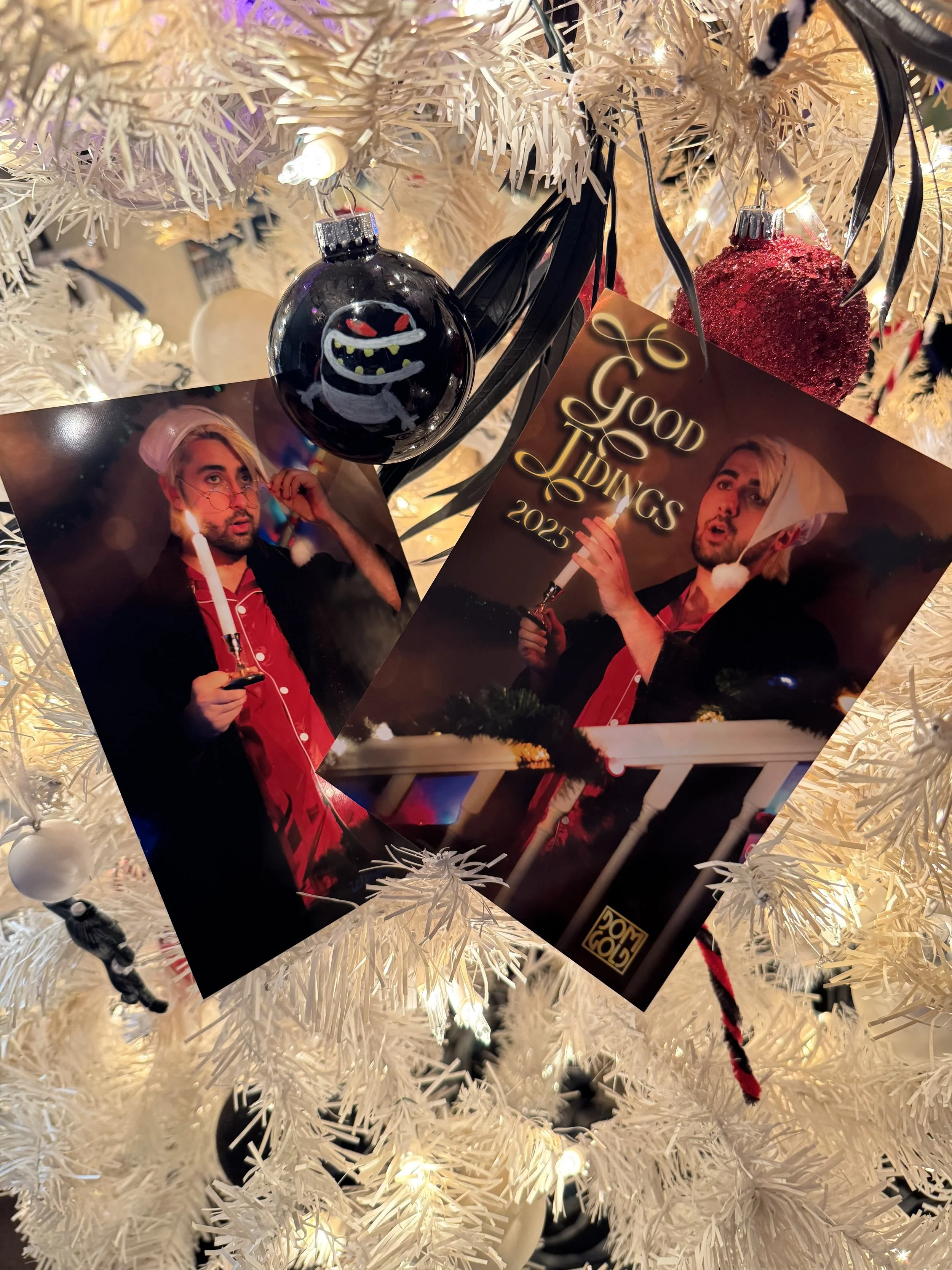 Dom Gold Official holiday card 2025 scrooge sleepy honk shoo mimimi.jpg