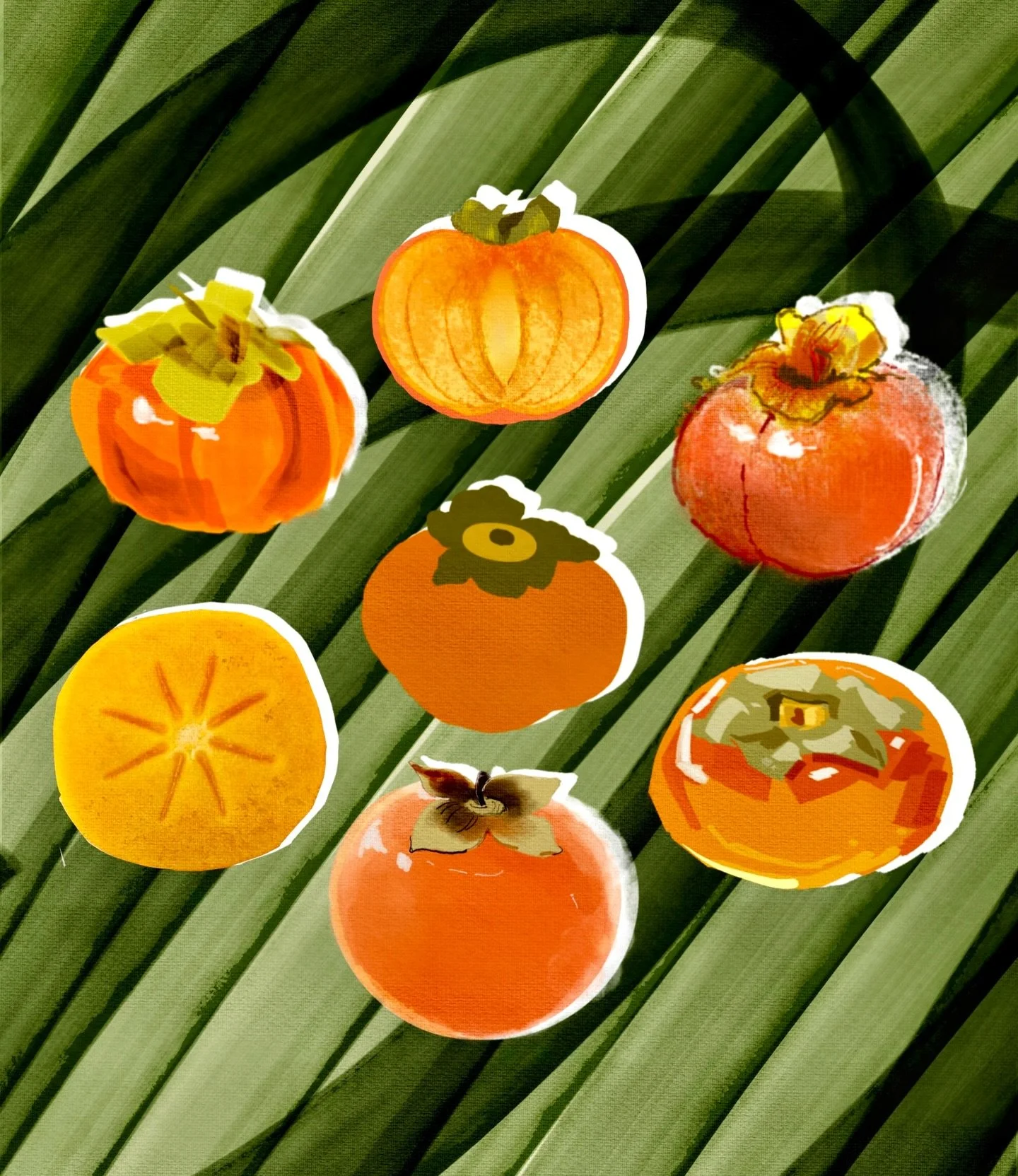 Brush testing with persimmons 🍂 which one is your favorite?

#procreateart