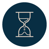 Icon of an hourglass