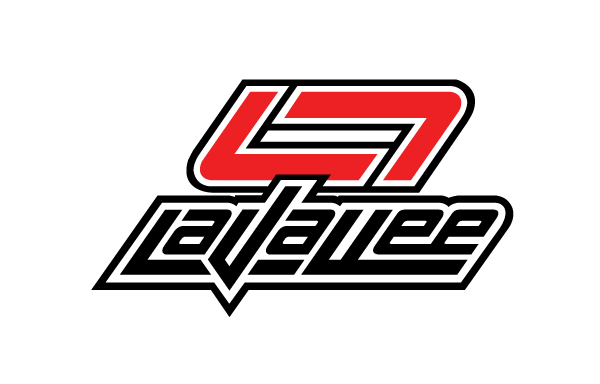 Logo with red, black, and white stylized text reading 'LS' and 'LaVallee' on a black background.