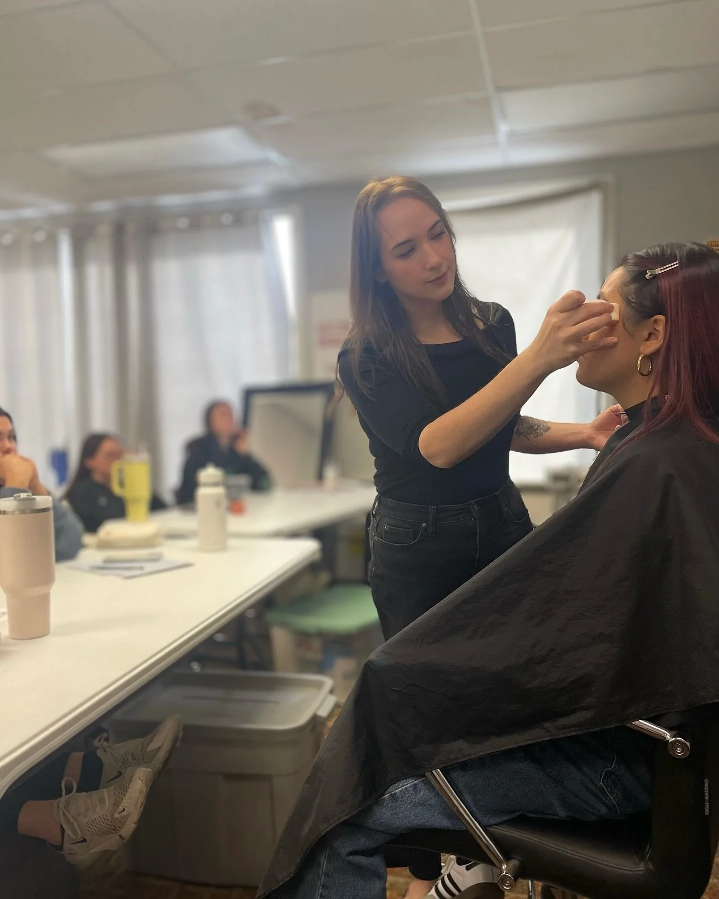 As an alum of @josefsschoolofhairskinbody I always love visiting the classes and connecting with &ldquo;baby&rdquo; estheticians just starting out in the field. Thanks for having me back for an overview of special occasion makeup 🤩Good luck with you