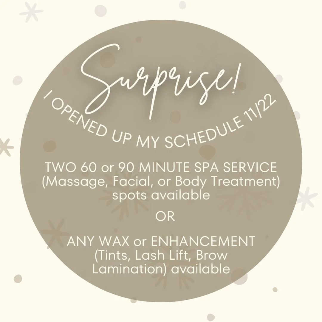 Massage Openings??? 👀 Massage Openings in 4th Quarter???? 👀👀👀 

Snatch them up before they're gone! Call 701.746.8000 to book or visit online to secure your spot.

#esthetician #skincare #beauty #facial  #skin #esthetics #spa #skincareroutine #se