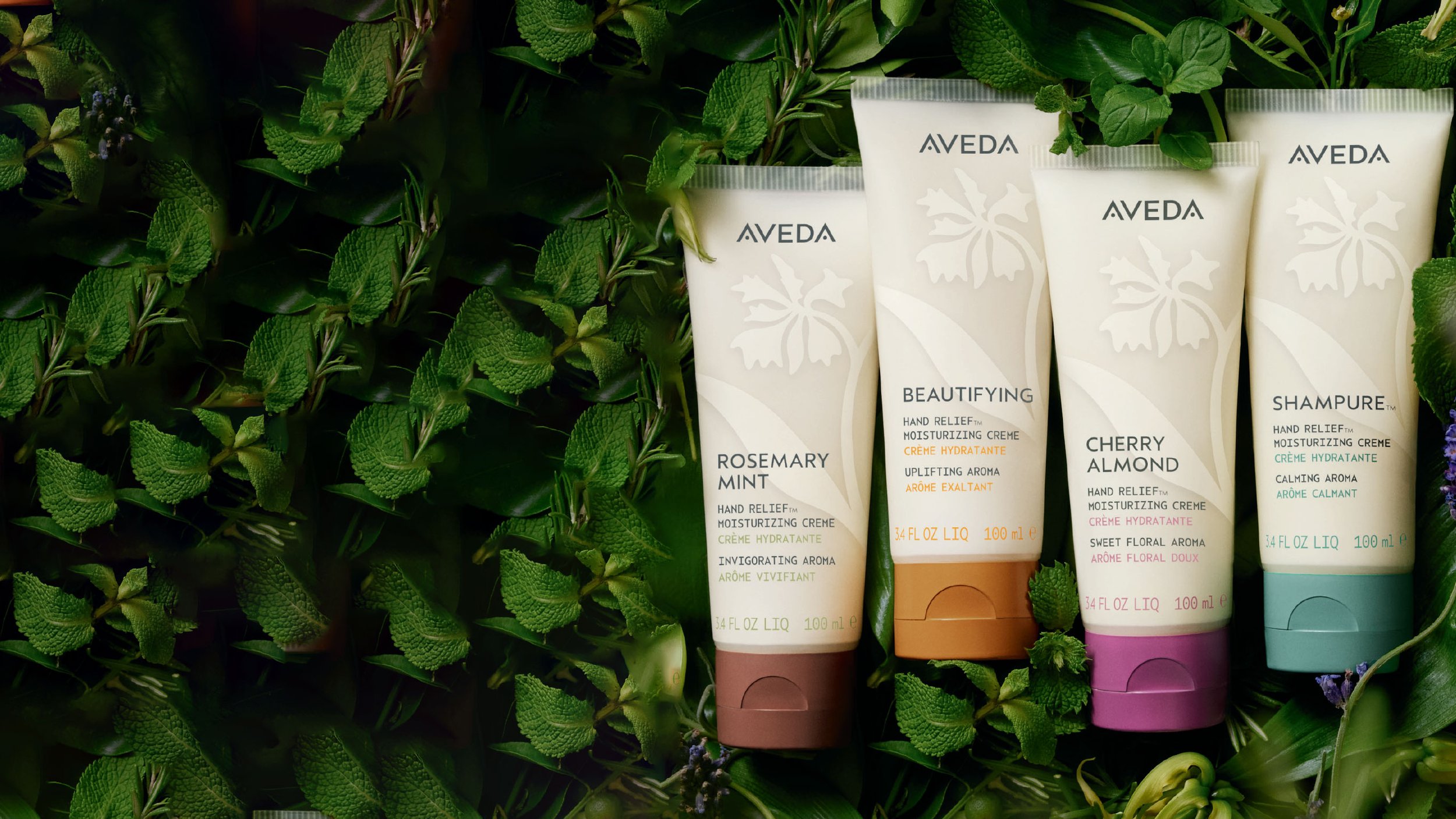 4 bottles of aveda hand relief