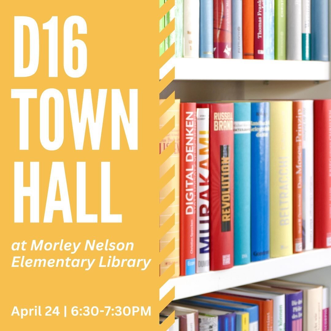 Please join us for our District 16 Post-Session Town Hall on Wednesday, April 24th, at 6:30PM. at Morley Nelson Elementary. 

We&rsquo;ll give a brief session recap before we open the floor and answer your questions. Link in bio to RSVP. 🔗