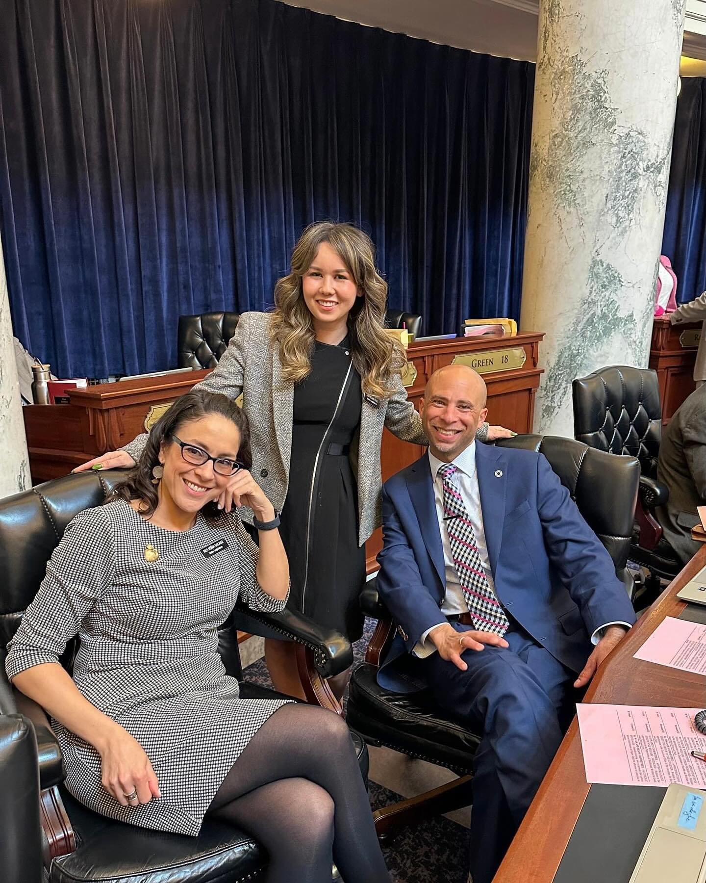 We were at the Statehouse late tonight. It&rsquo;s a lot of hurry up and wait as we pass bills back and forth with the Senate.

We&rsquo;re getting close to wrapping up! Two perks of this evening: Rep. @mathiasforidaho and I have a friend and colleag