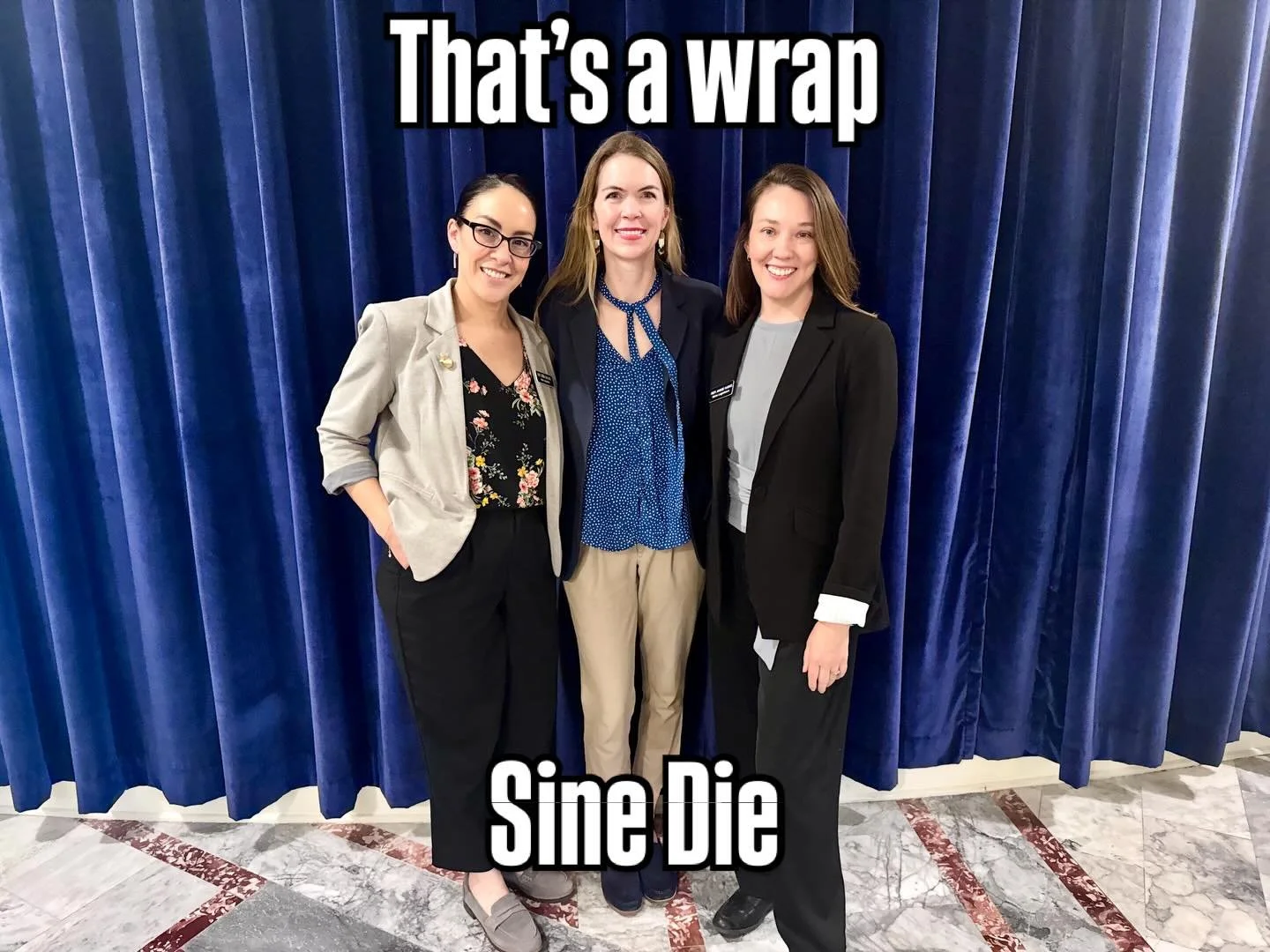 Well, we finished &ldquo;sine die&rdquo; as it&rsquo;s called. As with every session there were ups and downs. This session was particularly challenging, but I&rsquo;ve never been more proud to represent my district and work with these two amazing wo