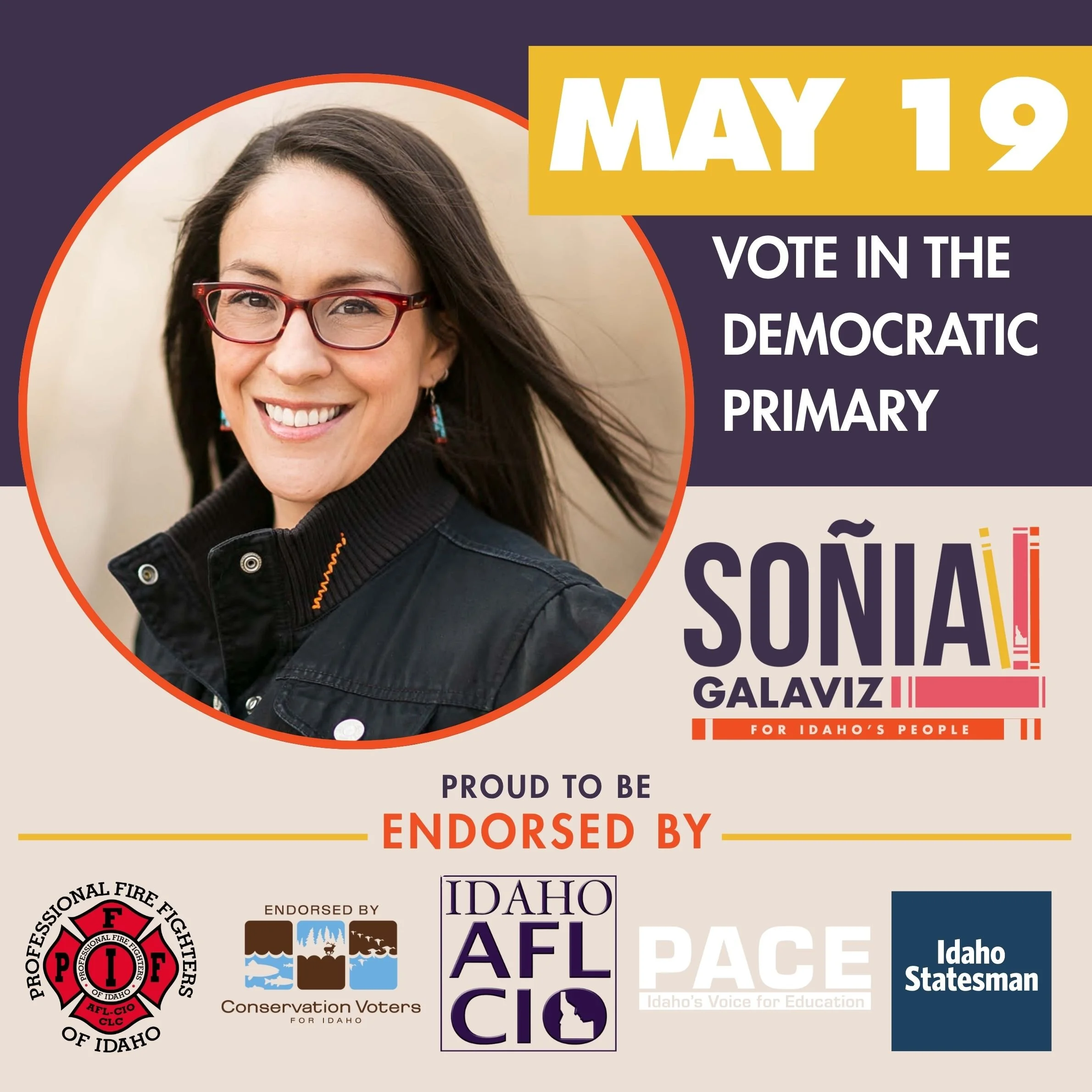 I&rsquo;m honored to have the support of organizations and advocates fighting for working families, public education, conservation, and Idaho values.

Thank you to everyone standing with me in May 19 Democratic Primary. Make sure you&rsquo;ve made yo