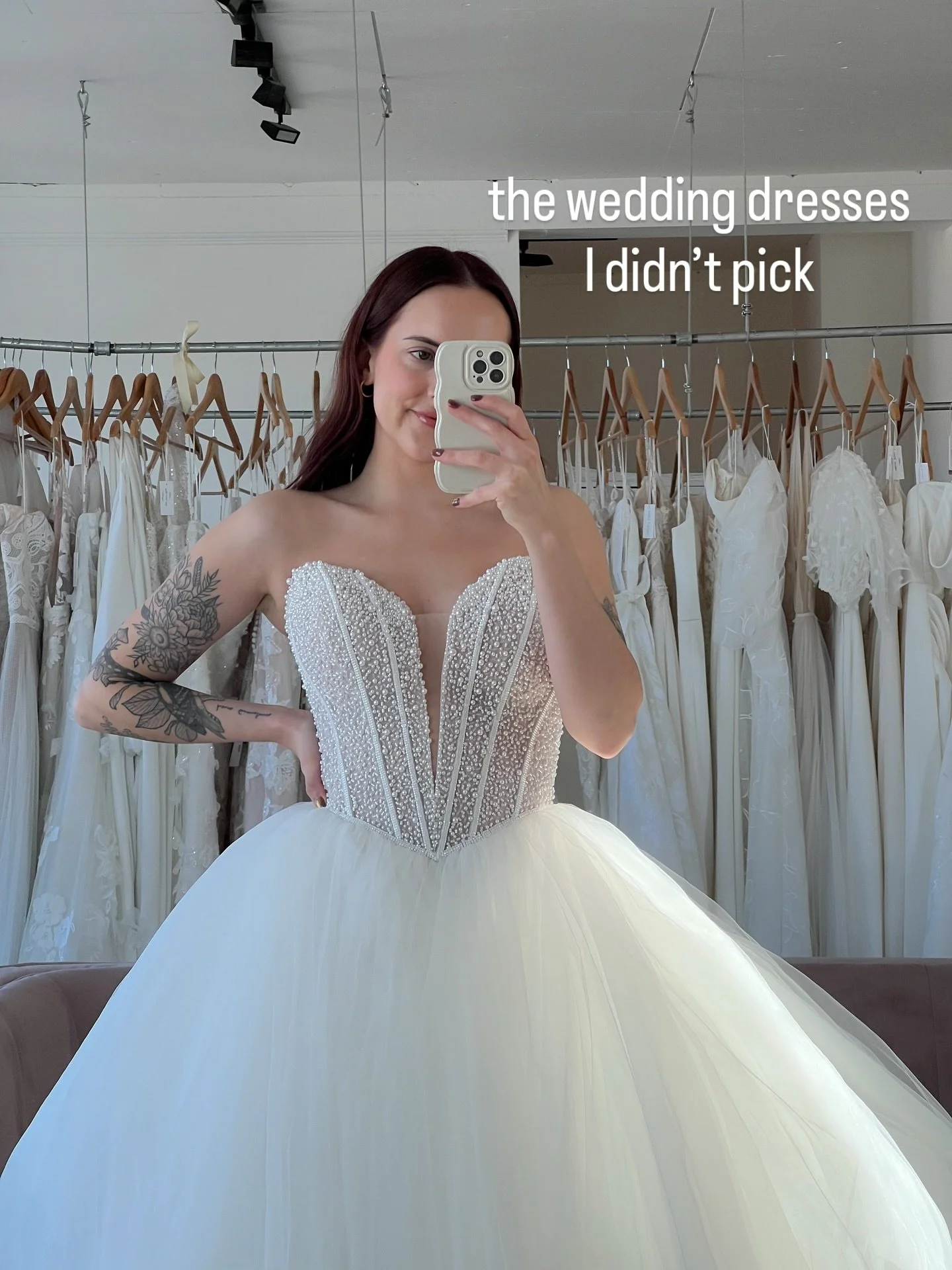 all the wedding dresses I didn&rsquo;t pick because I&rsquo;m not getting married 😅 which ones your fave?