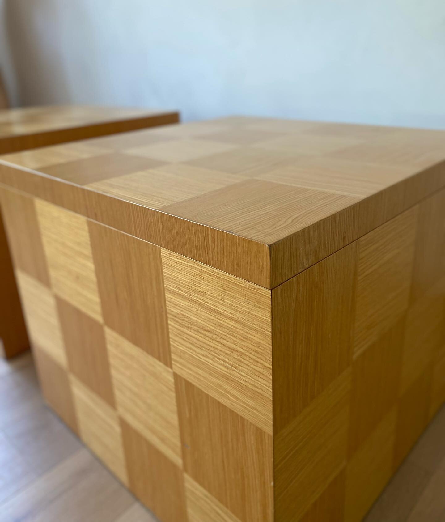 Does it get any sexier? 🥵

Pair of vintage wood checkered tables up for grabs.