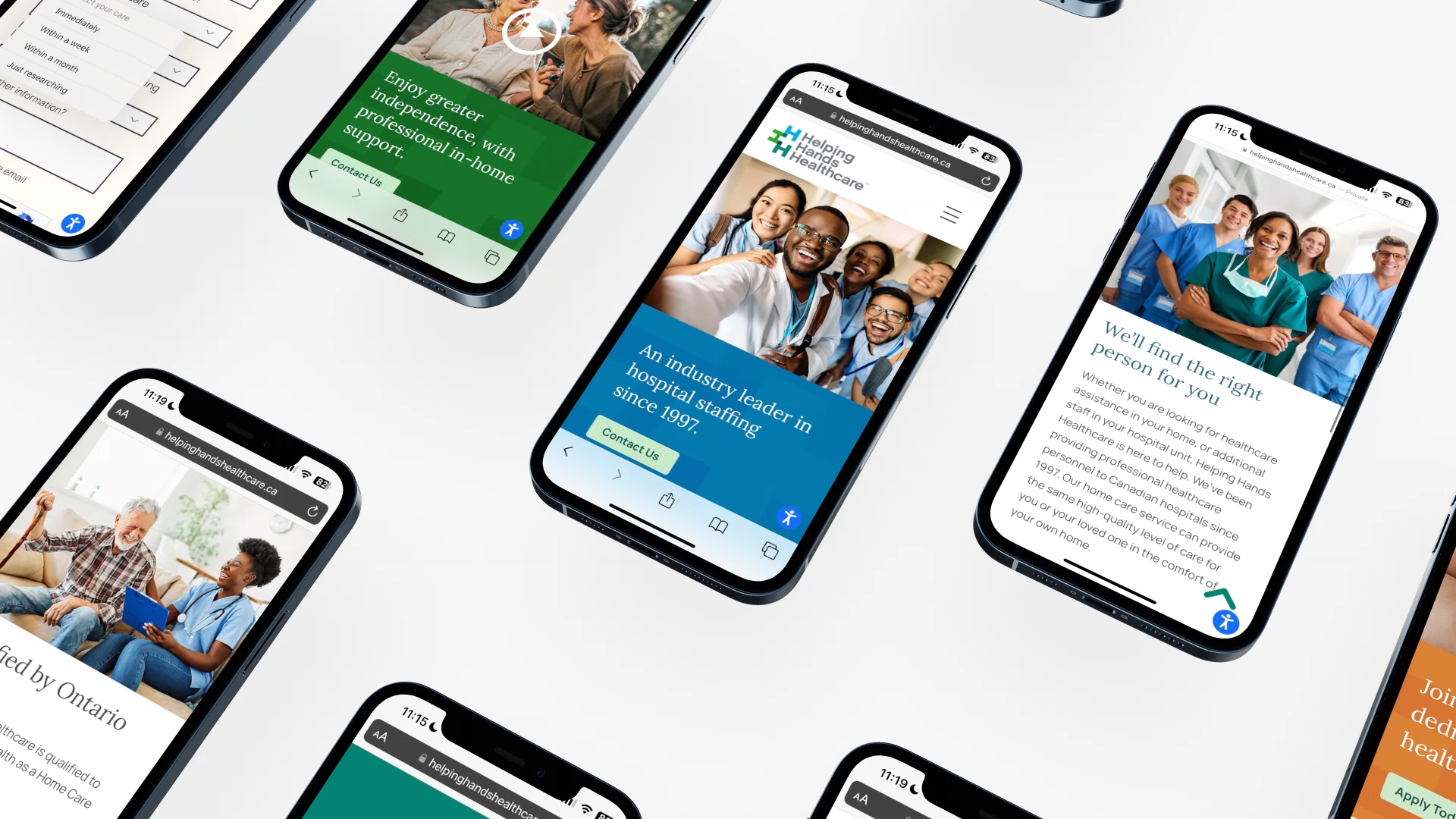 Helping Hands Healthcare, Website