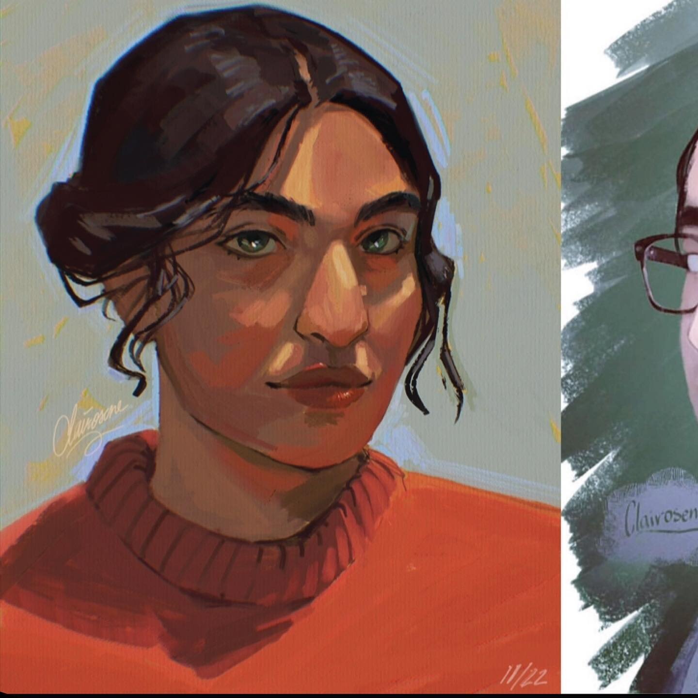Some things I've been doing
&bull;
Starting with a self portrait redraw