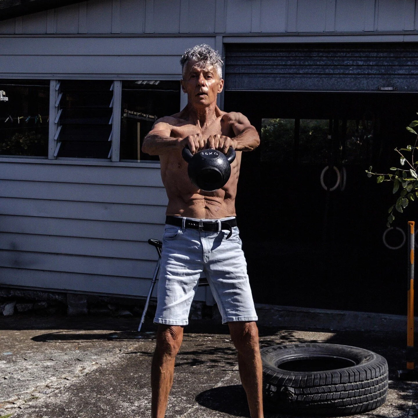 69 Kettle Bell swings on my 69th birthday. Missed it but gives me plenty of time to prepare for 70!