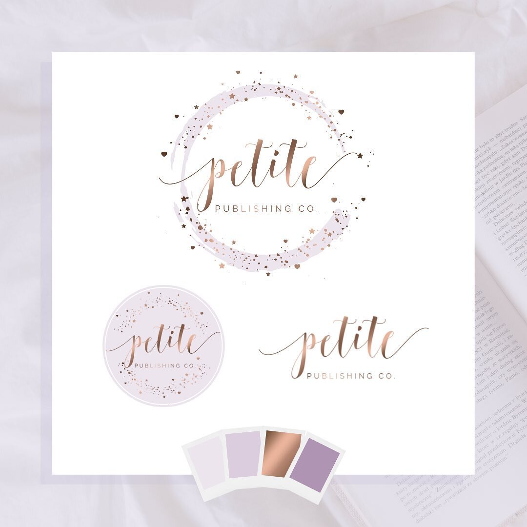 Pretty lilac branding for Petite Publishing Co 🤍💜🤍 Heather provided her own colors and chose the Blushing Beauty design for her logo, which pairs perfectly with the Emily Makes Shopify Theme. Swipe across to see her new website! You can find Heath