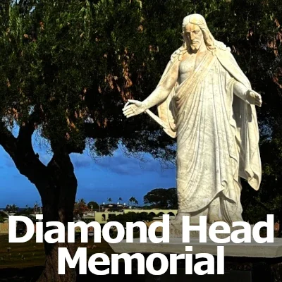 Watching Statue at Diamond Head Cemetery