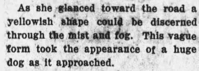 1927 eyewitness account of ghost dog in Kona