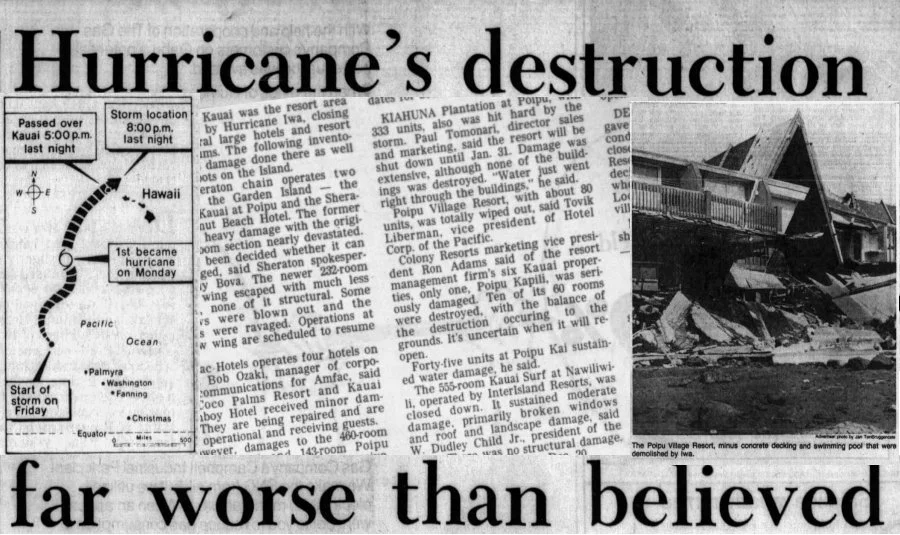 Haunted hotels in Hawaii Poipu Village Resort is now Whalers Cove Kauai