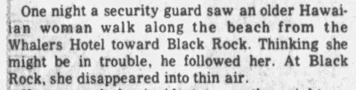Ghost seen by security vanishes at Hawaii's most haunted resort, Maui
