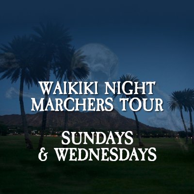 Waikiki night marchers ghost tour in Haunted Honolulu