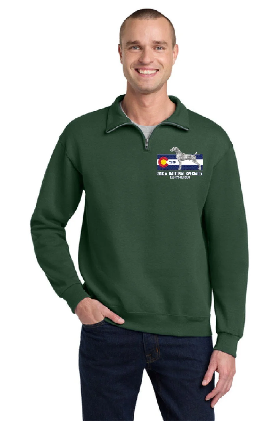 1/4 zip cadet fleece