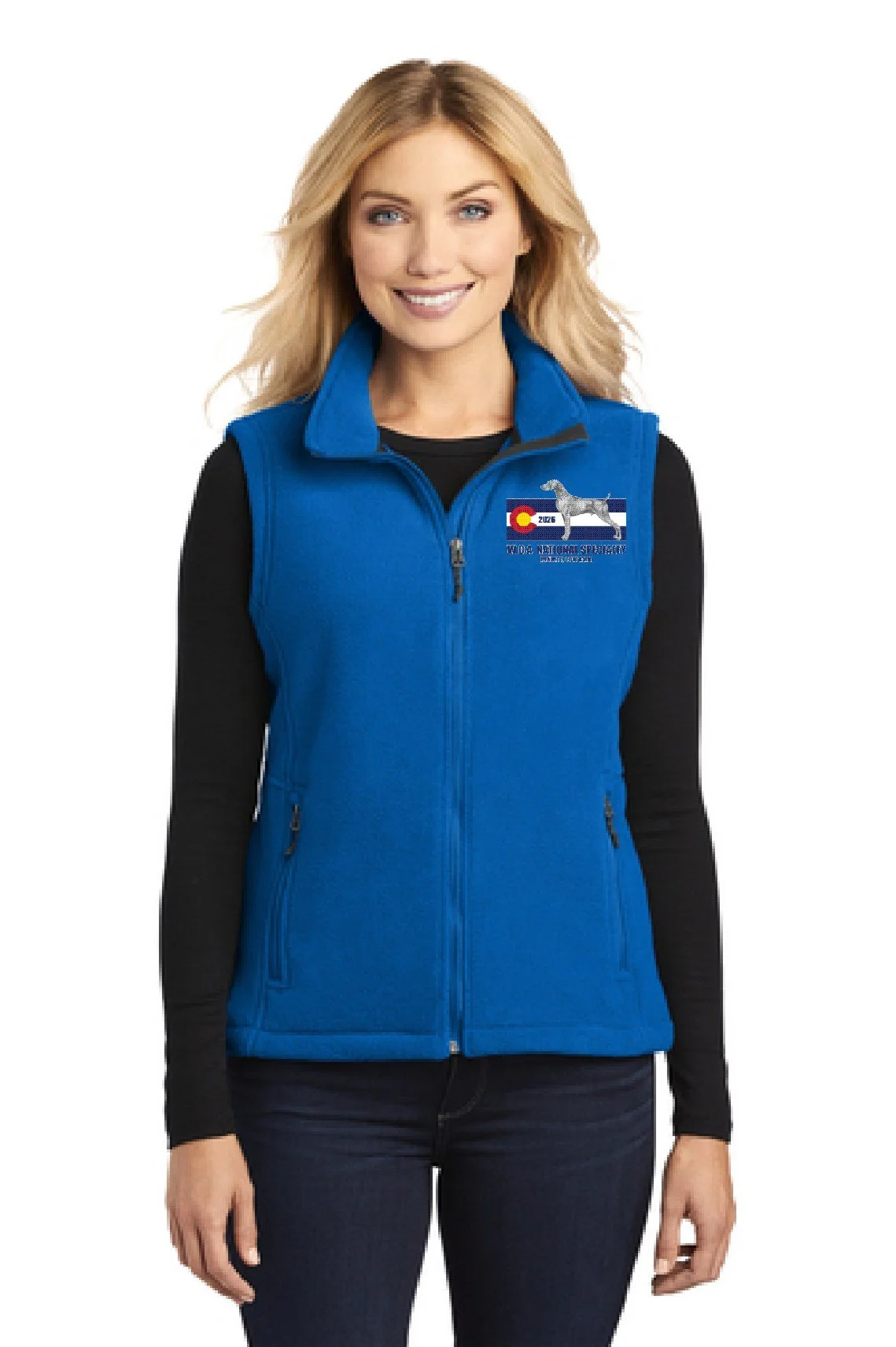 Ladies fleece vest