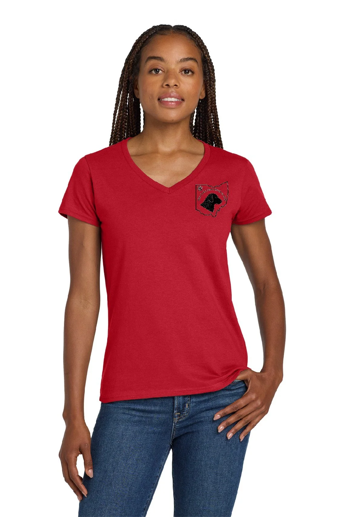 cc ladies v neck t red.jpg