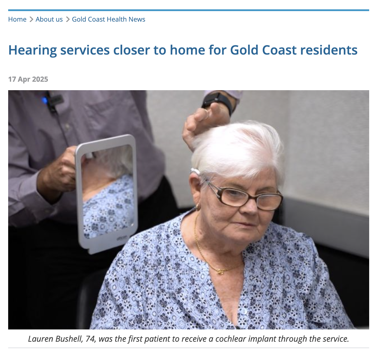 A New Hearing Implant Service on the Gold Coast