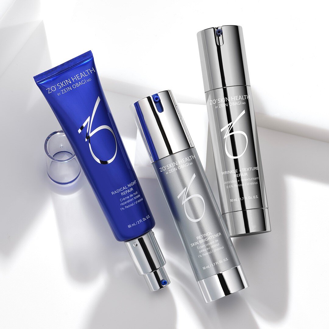 Supercharge your skincare routine with retinol!

Retinol is formulated to provide a variety of skin renewing benefits to a number of skin types. Check out some of ZO&reg; Skin Health&rsquo;s retinol products 👇&nbsp;

💙Radical Night Repair is formul