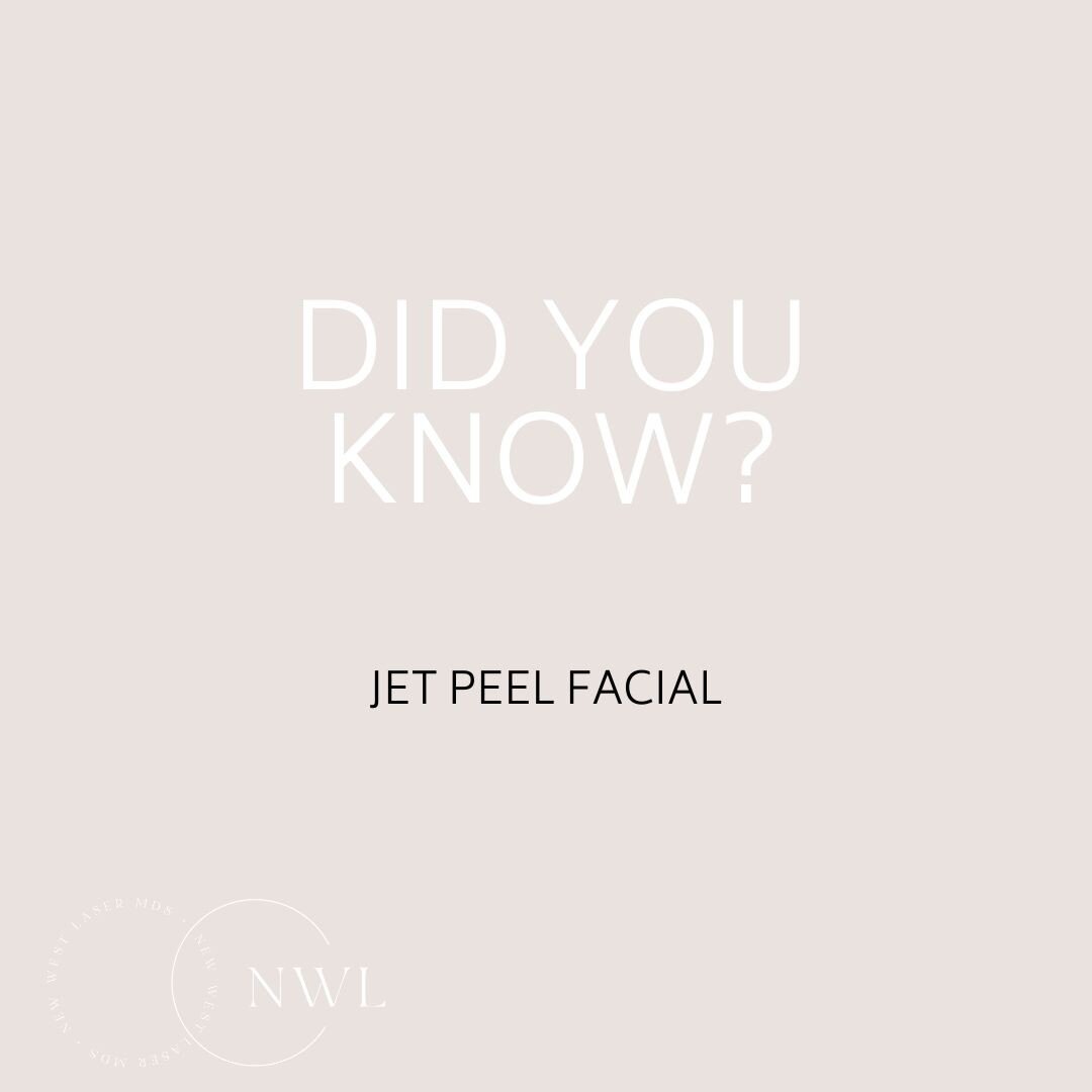 Did you know?

The Jet Peel facial offers a deep clean like no other system can do. A non invasive dermal infusion that offers immediate results with no down time 🙌

Using sterile water and serums customized for you, we exfoliate and deep clean to r