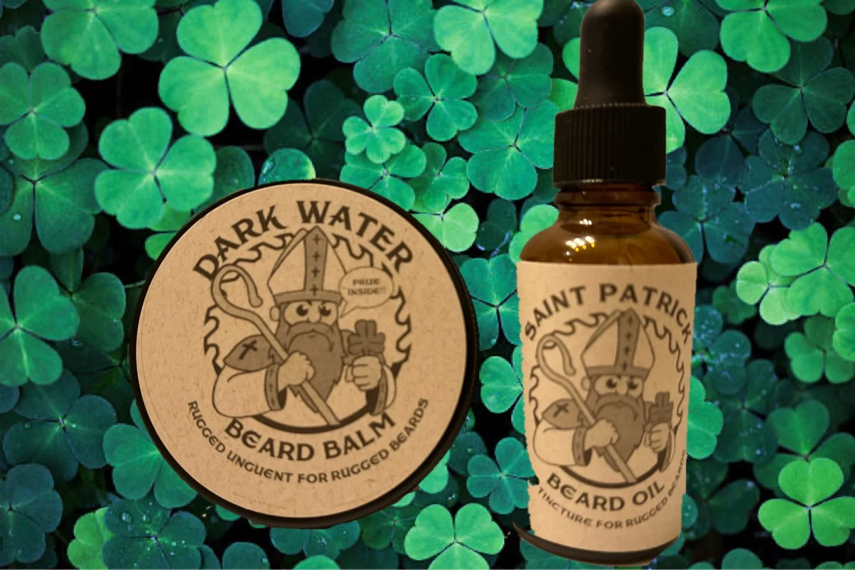Saint Patrick Beard Balm & Beard Oil Combo