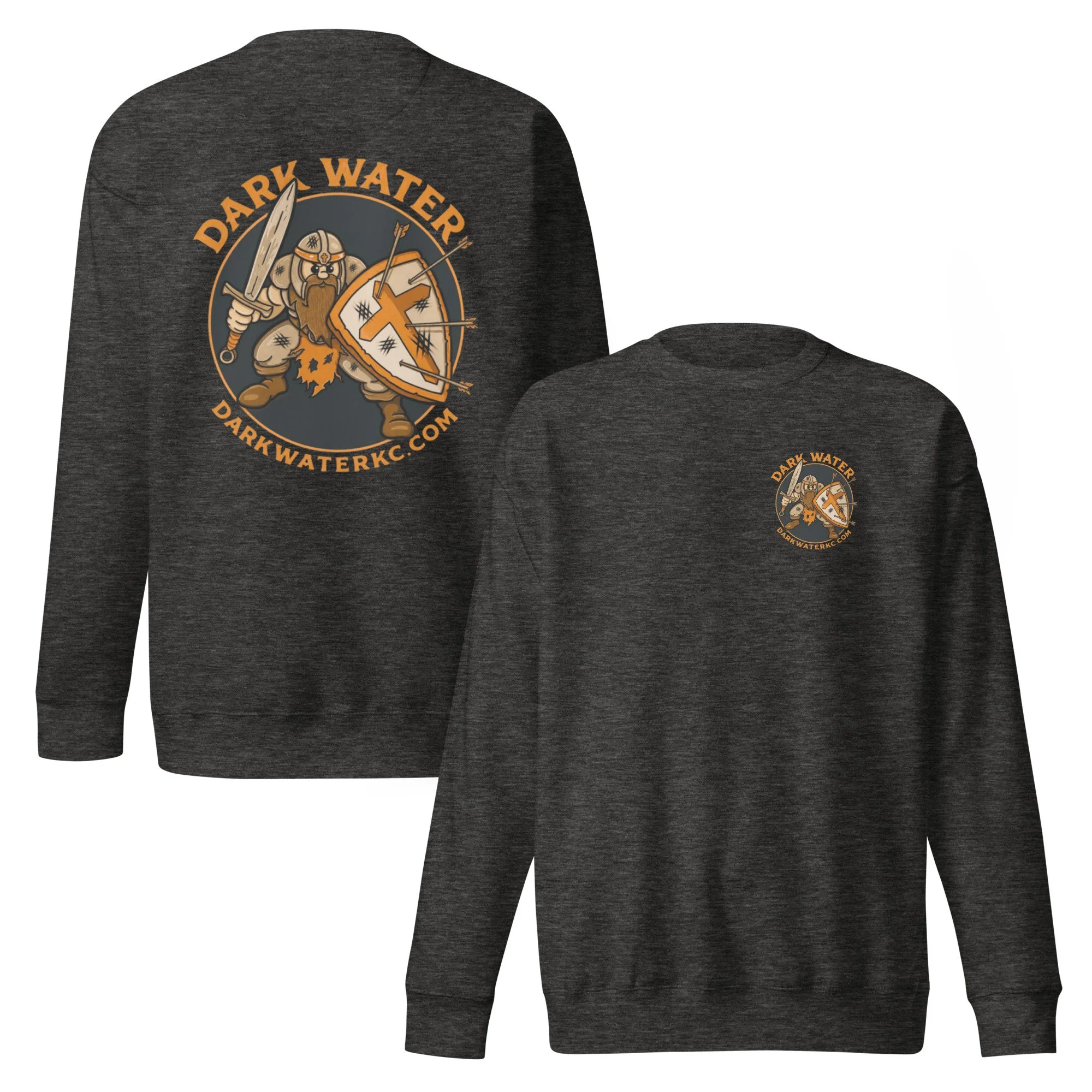 Dark Water Armor Orange Unisex Premium Sweatshirt