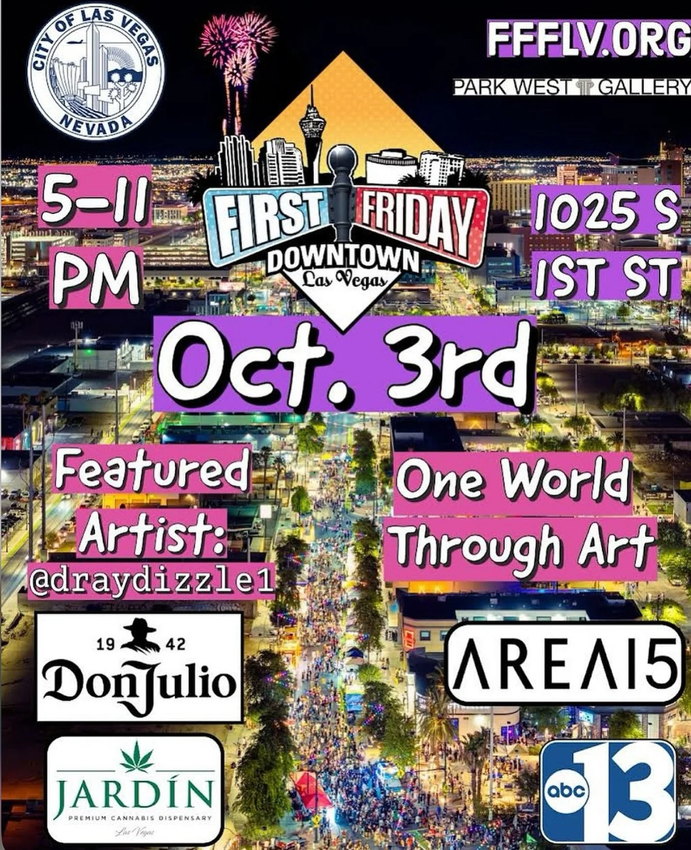 Catch us outside tonight @firstfridaylv 🥳🎰