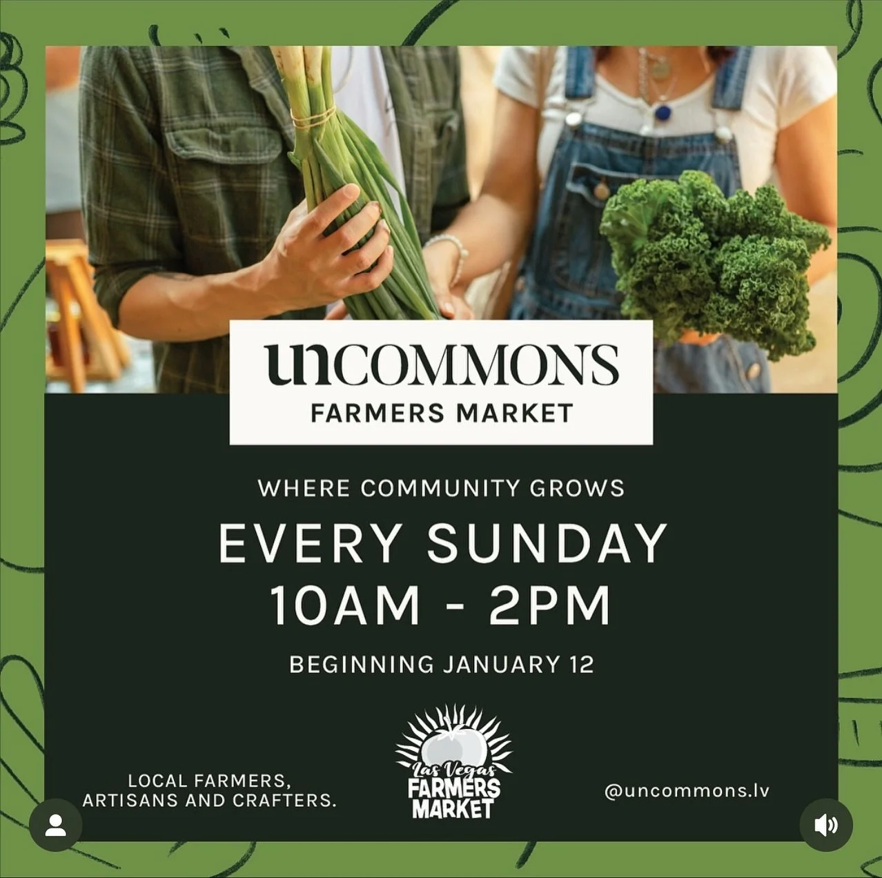 Catch us @uncommons.lv Sunday morning with @lasvegasfarmersmarketllc from 10am-2pm with all your favorites! Grab seasonal favorites like Sweet Potato and Chai Snickerdoodle along with the classics. Allergen friendly cookies done right! See you soon ?