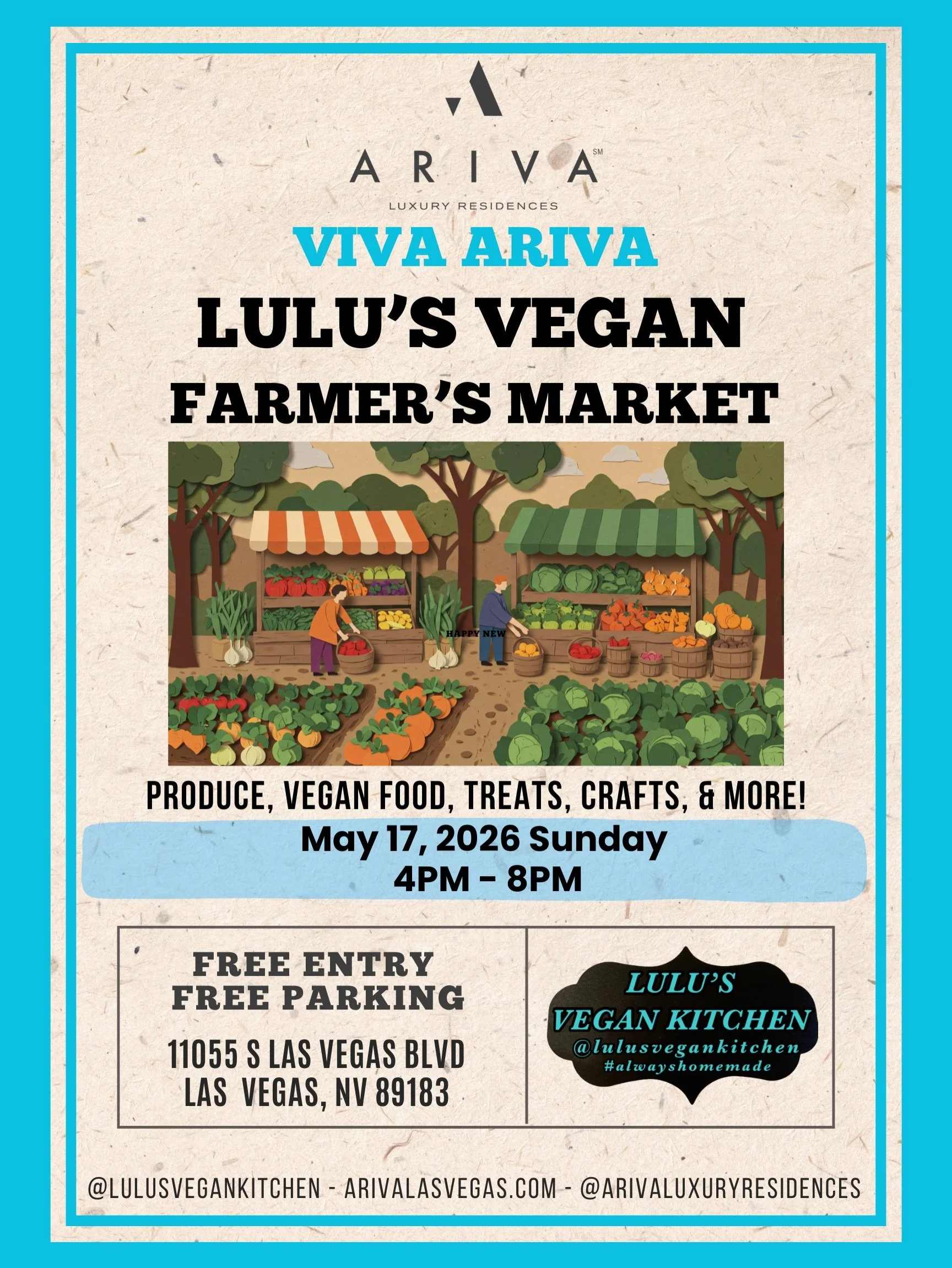 Vegas said summer starts immediately so tonight kicks off the first night market of the season @lulusvegankitchen 🌙🔥
We&rsquo;ll be @arivaluxuryresidences 4PM&ndash;8PM and selling the best vegan cookies on earth. Not &ldquo;pretty good.&rdquo; Not