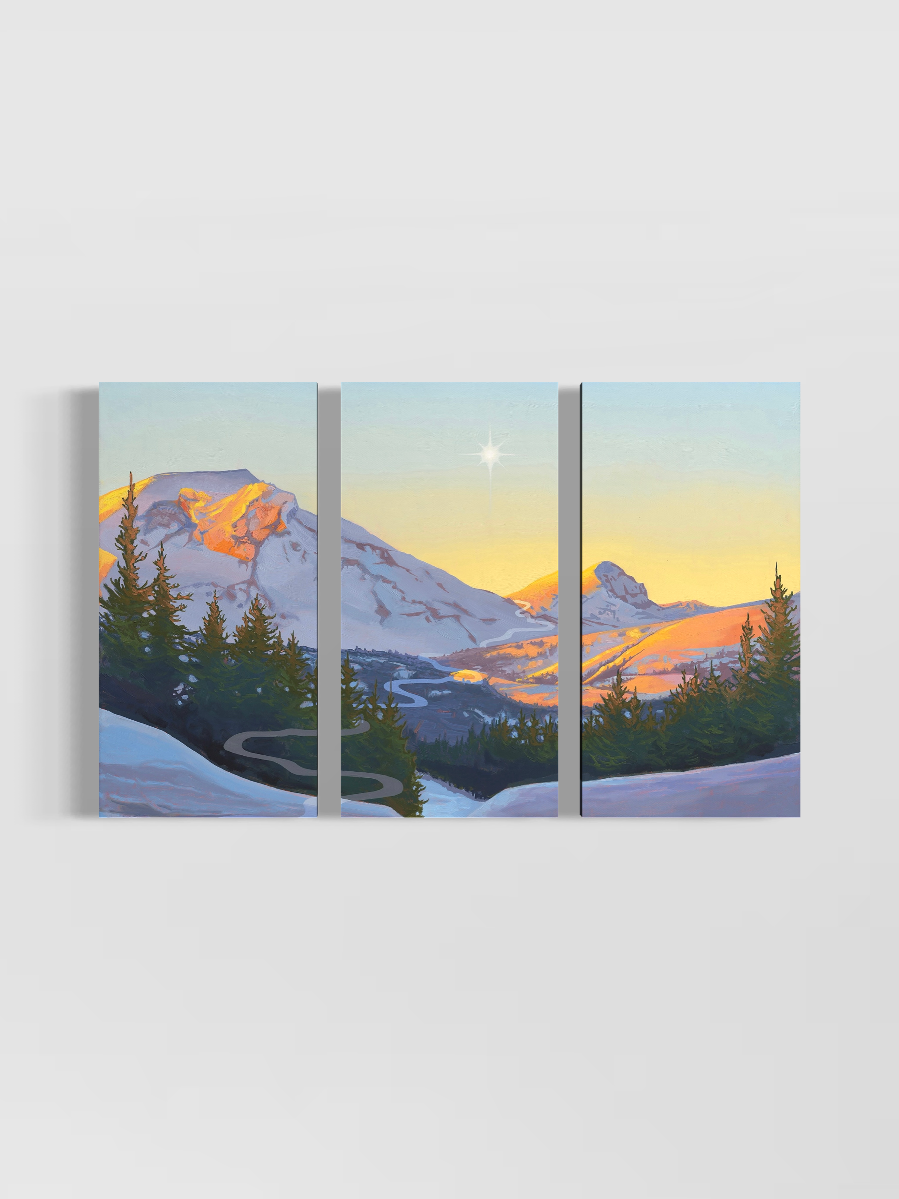 "Look to the Mountains" Triptych