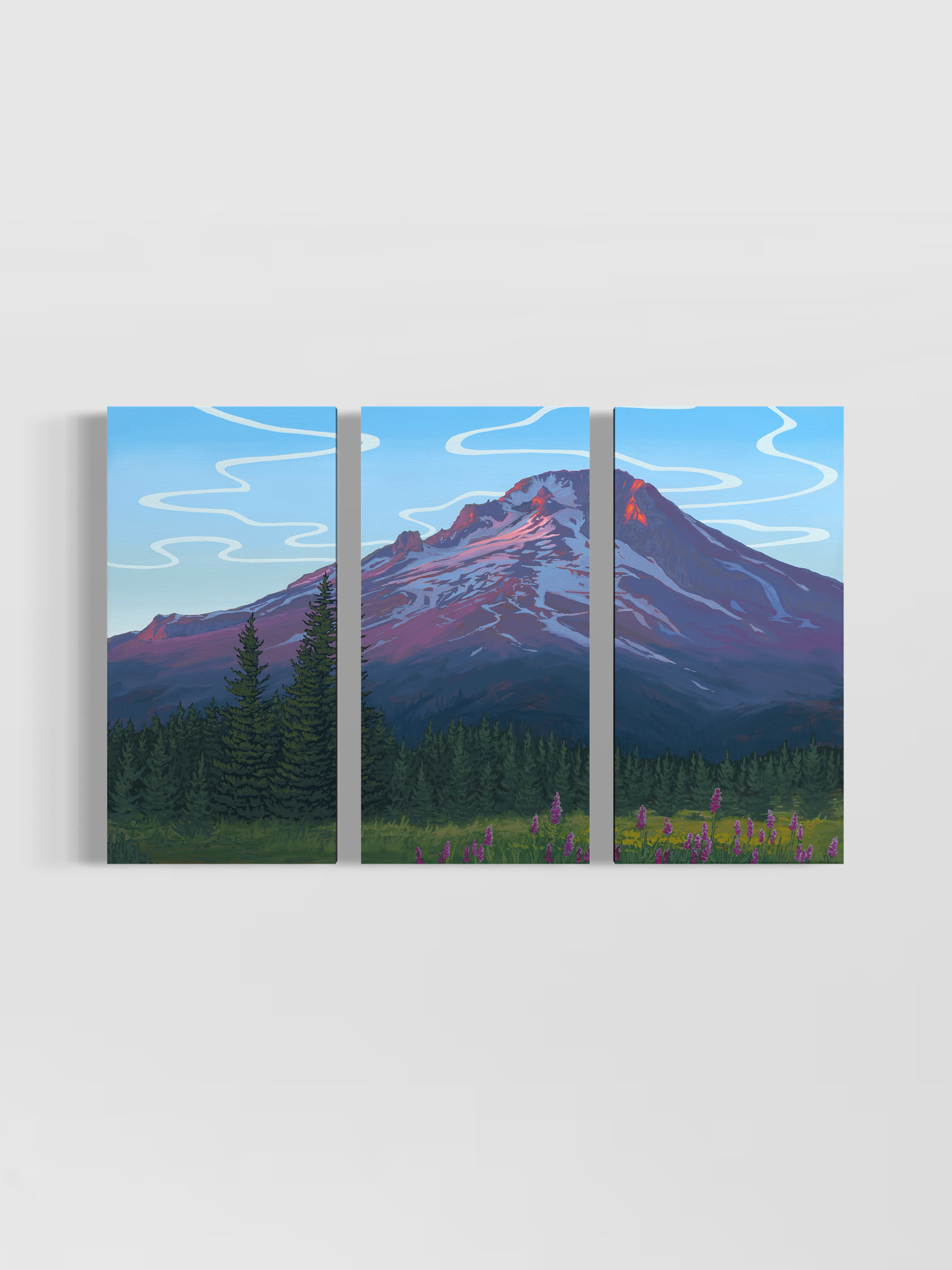 "Timberline" Triptych