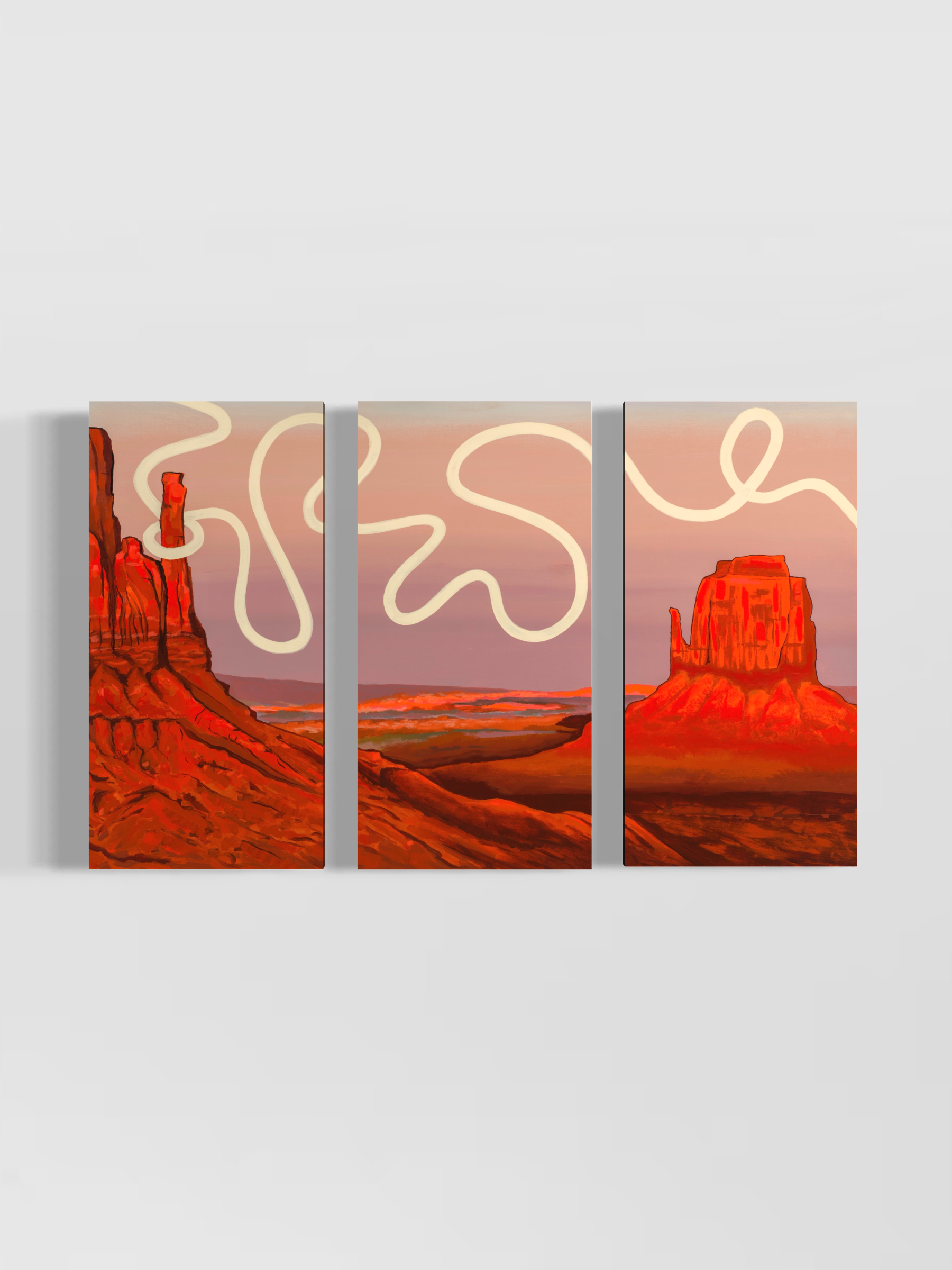 "Desert Mothers" Triptych