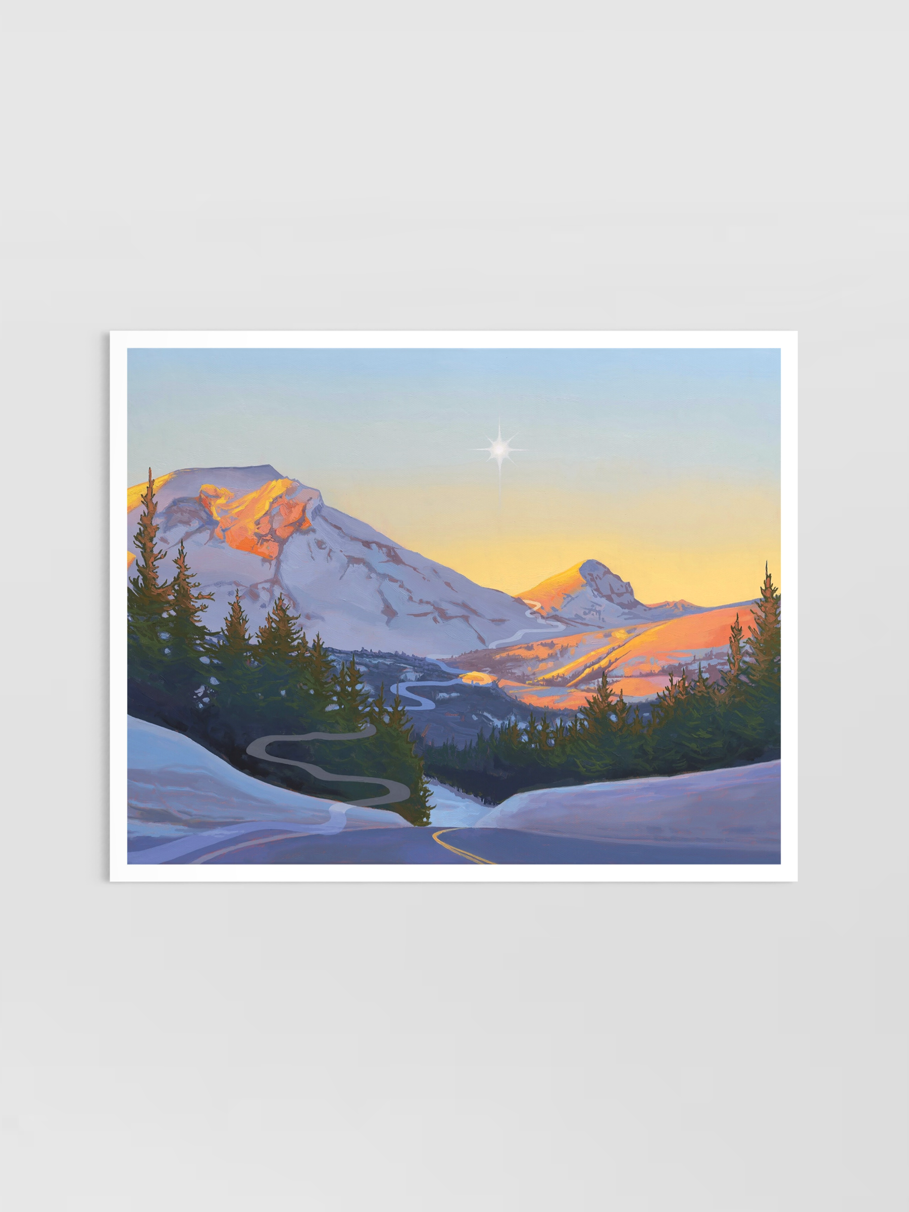 "Look to the Mountains" Print