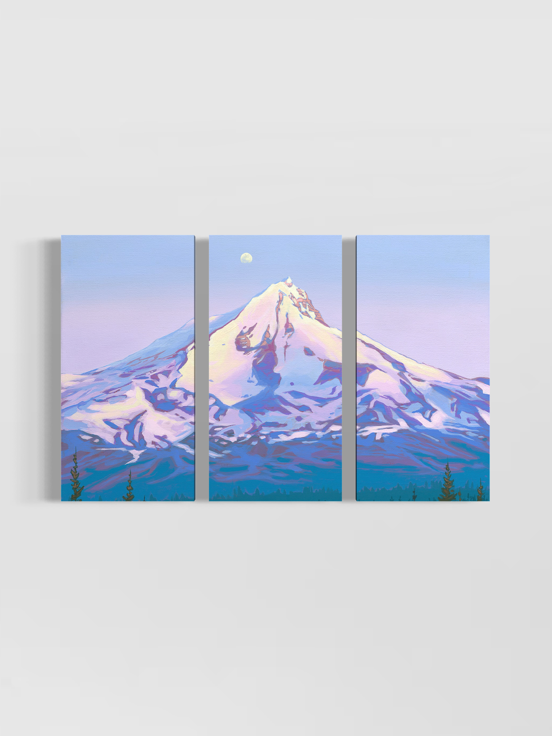 "Cascade Spring" Triptych